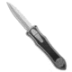 Hawk Knife Designs Custom Deadlock Model C Automatic Folding Knife, 3.50in, CPM 20CV, Dagger Blade, Titanium, Black/Gray Handle, Black/Gray/Silver, 8.48 inch, BHQ-185449