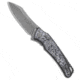 G&amp;G Hawk G&amp;G Hawk Custom Talon Flipper Knife Carbon Fiber- Dark Matter Polar, Black/White, M390, adult, BHQ-223900