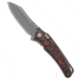 G&amp;G Hawk G&amp;G Hawk Custom Talon Flipper Knife Carbon Fiber- Mars Valley, Black/Red, M390, adult, BHQ-223901