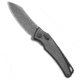 G&amp;G Hawk G&amp;G Hawk Custom Talon Flipper Knife Gray Tumbled Ti/Black DLC 3.5" SW, Gray/Black, Bohler M390, adult, BHQ-236791