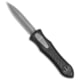 Hawk Knife Designs Custom Deadlock Model C Automatic Folding Knife, 3.50in, CPM 20CV, Dagger Blade, Aluminum, Carbon Fiber, Black Handle, Black/Gray, 8.50 inch, BHQ-139699