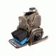 GPS Rolling Handgunner Range Backpack w/4 Handgun Cradle, Rifle Green/Khaki, GPS-1711ROBPRK