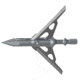 G5 Outdoors 2-Blade Expandable 100 Grain Ironhawk Broadhead, 2in Cut, 3 Pack, Grey, 740