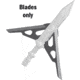 G5 Outdoors Ironhawk Broadhead Replacement Blades, Grey, 742
