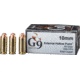 G9 Defense 10mm Auto 95 Grain Hollow Point Brass Cased Pistol Ammo, 20 Rounds, E-10MM-95A