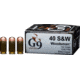 G9 Defense .40 S&amp;W 130 Grain Woodsman Brass Cased Pistol Ammo, 20 Rounds, WM-40SW-130A