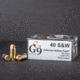 G9 Defense 40 S&amp;W 95 Grain External Hollow Point Cooper Pistol Ammo, 20 Rounds, 40232509957