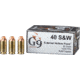 G9 Defense .40 S&amp;W 95 Grain Hollow Point Brass Cased Pistol Ammo, 20 Rounds, E-40SW-95A