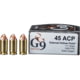 G9 Defense .45 ACP 117 Grain External Hollow Point Brass Cased Pistol Ammunition