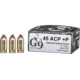 G9 Defense 45 ACP +P 117 Grain External Hollow Point Brass Cased Pistol Ammunition