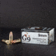 G9 Defense 9mm 80 Grain External Hollow Point Cooper Pistol Ammo, 20 Rounds, 40232683435
