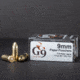 G9 Defense 9mm Luger 115 Grain Full Metal Jacket Brass Cased Pistol Ammo, 500 Rounds, T-9MM-115D