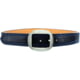 Image of Galco 1 1/2in Center Post Flat Back Buckle Pants Belt, Black/Blue Thread, 36in, PB20-36BB-CPN1