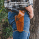 Galco Big Iron Belt Holster, Colt Python 5in, Smith & Wesson L Frame M686 Plus 5in, Right Hand, Tan, BI366