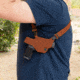 Galco Classic Lite 2.0 Shoulder System Shoulder Size Fits Chest Up To 56in Natural Leather Fits Glock 43, Right Hand, Natural, CL2-800R