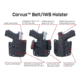 Galco Corvus Belt/IWB Kydex Holster, Glock 17/19/19X/22/23/31/32/45, Streamlight TLR-1, Right, Black, CVS868RB