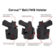 Galco Corvus Belt/Iwb Holster, Glock 17 Gen 3-5 W/Tlr-1, Glock 17 Gen 3-5 W/Tlr-1 W/Wo Red Dot, Right Hand, Black, CVS872RB