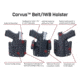Galco Corvus Belt/IWB Holster, Springfield Armory Hellcat, Black, Right Hand, CVS20CVS892RB16RB