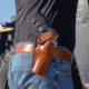 Galco DAO Strongside/Crossdraw Belt Holster, Kimber K6S 4in, Right, Plain, Tan, DAO310
