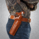 Galco DAO Strongside/Crossdraw Belt Holster, Kimber K6S 4in, Right, Plain, Tan, DAO310