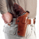 Galco Phoenix Strongside/Crossdraw Leather Belt Holster, Left Hand, Tan - S&amp;W K Frame 19 4in PHX115
