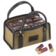 Image of Galco Four Box Shell Carrier Canvas &amp; Leather Dark Havana CT1076DH