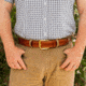 Galco CB7 1 1/2in Fancy Stitch Contour Holster Belt, Tan, 42in, CB7-42