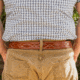 Galco CB7 1 1/2in Fancy Stitch Contour Holster Belt, Tan, 42in, CB7-42