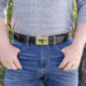 Galco SB32 1 1/2in Gunsite Raven Flat Back Buckle Holster Belt, Black, 32in, SB32-32B