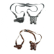 Galco Miami Classic Shoulder System for H&amp;K, Springfield, and S&amp;W Handguns, Leather, Black, Tan