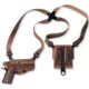 Galco Miami Classic Shoulder Handgun System Leather Holster, Walther PPK/S/Walther PP/Walther PPK/E, Right Hand, Plain, Tan, MC204