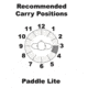 Galco Paddle Lite Holster for Viridian w/ECR,Ruger LCP,Right Hand,Black PDL668B