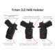 Galco Triton 3.0 IWB Holster, Glock 43X MOS, Black, TR3-800RB