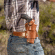 Galco Wheelgunner 2.0 Belt Holster, Colt King Cobra 4in, Ambidextrous, Tan, WG2-104