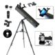 Galileo 800 X 95mm Astronomical Telescope w/ Smartphone Adapter, Black G-80095SPA