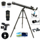 Galileo 800mm x 72mm Erect Image Prism Refractor Telescope w/ Smartphone Adapter, Black, SS-872