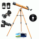 800x60mm Wood Grain Refractor Telescope Kit