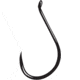 Gamakatsu 0 Octopus Hook, Barbed, Needle Point, Ringed Eye, NS Black, Size 8/0, 6 per Pack, 2418