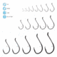 Gamakatsu 0 Octopus Hook, Barbed, Needle Point, Ringed Eye, Bronze, Size 3/0, 6 per Pack, 2113