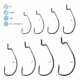 Gamakatsu EWG Shank Black Worm Hook - Size 2/0 792895