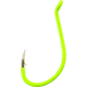 Gamakatsu Octopus Hook, Barbed, Needle Point Ringed Eye, Chartreuse, Size 4, 25 per Pack, 02608-C-25