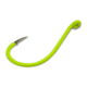 Gamakatsu Octopus Hook, Barbed, Needle Point Ringed Eye, Chartreuse, Size 2/0, 5 per Pack, 02612-C