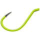 Gamakatsu Octopus Hook, Barbed, Needle Point Ringed Eye, Chartreuse, Size 2/0, 5 per Pack, 02612-C