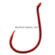Gamakatsu Octopus Hook, Barbless, Needle Point Offset, Ringed Eye, Red, Size 5/0, 25 per Pack, 75315-25