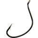 Gamakatsu Shiner Hook, Needle Point, All Purpose, Up Eye, NS Black, Size 1/0, 6 per Pack, 52411