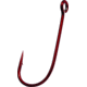 Gamakatsu Siwash Hook, Needle Point, All Purpose, Open Eye, Red, Size 5/0, 6 per Pack, 10315