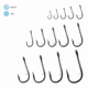 Gamakatsu Siwash Hook, Needle Point, All Purpose, Open Eye, Nickel, Size 10, 6 per Pack, Nkl, 10, 10005