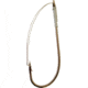 Gamakatsu Worm Hook with Wire Weed Guard, Needle Point Ringed Eye, Bronze, Size 1/0, 4 per Pack, 65111