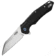 Ganzo Knives Firebird Linerlock Black Folding Knife, 3.38 satin finish D2 tool steel Wharncliffe blade, Black G10 handle, FH31-BK