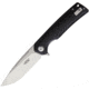 Ganzo Knives Firebird Linerlock Black Folding Knife, 3.5 satin finish D2 tool steel blade, Black G10 handle, FH91-BK